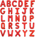 TONIFUL 16 Inch Letter Balloons 52 Pieces Red Letter A-Z Balloons,Custom Phrase Mylar Foil Alphabet Letter DIY Personalized Phrase Banner for Birthday Anniversary Celebration Graduation Party