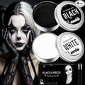White Black Face Paint Makeup Halloween - 60g Halloween Make Up Kit Kids Adults, Halloween Face Paints Kit for Children, Skeleton Zombie Clown Makeup Halloween, Body Paint for Fancy Dress Festivals