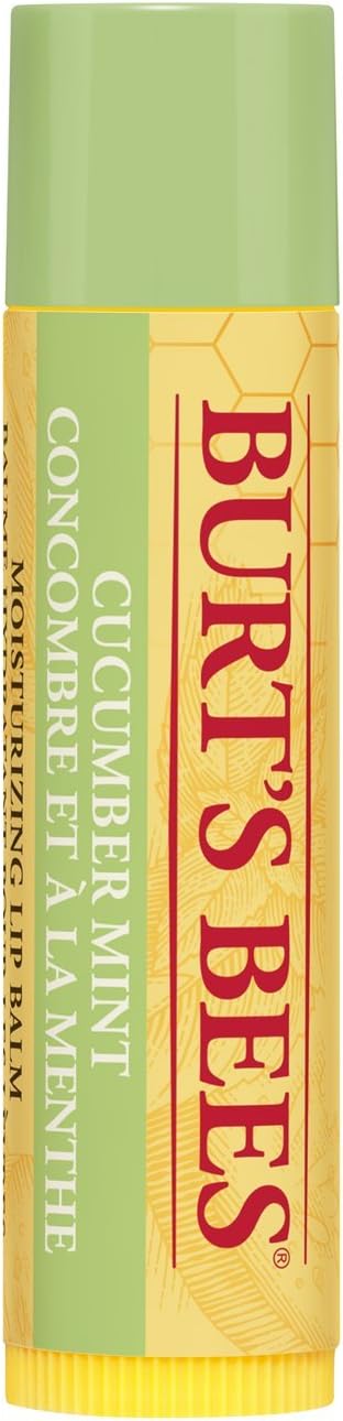 Burt's Bees 100 Percent Natural Moisturising Lip Balm, 4.25 g, Cucumber Mint with Beeswax