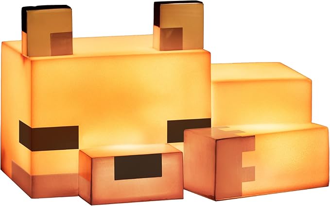 Minecraft Fox Night Light - Officially Licensed Cute Lamp, Gifts for Boys and Girls, Gaming Room Accessories and Décor for Kids Bedroom | Paladone