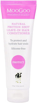MooGoo Protein Shot Leave-In Conditioner - Hydrates & Protects Hair Ends, Silicone-Free, Natural Formula, Non-Irritating, Moisturising Hair Treatment, Detangler for Dry, Frizzy Hair, 120g / 4.2oz.