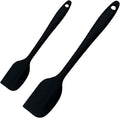 Silicone Spatula, Premium 2-Pack Kitchen Set: Heat-Resistant Silicone Utensils with Reinforced Steel Core - Includes Both Small and Large Sizes for All Your Cooking Needs