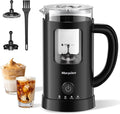 Milk Frother Electric 4 in 1 - Morpilot Automatic Milk Frothers 600ml Large Capacity Milk Steamer Milk Heater and Warmer Hot or Cold Milk Foam Maker for Capuccino Latte Coffee