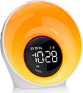 Wake Up Light Sunrise Alarm Clock,White Noise Sound Machine with 30 Soothing Sounds,Timer,Sleep Aid,Snooze,Adjustable Brightness & Volume Lamp,Dual Digital Alarm Clocks for Heavy Sleepers Adults Kids[Energy Class G]
