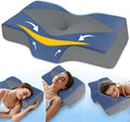 Neck Support Pillow for Sleeping Side Sleeper Pillow for Neck Shoulder Pain Relief: Ergonomic Cervical Memory Foam Pillow - Cooling Orthopedic Bed Bolster Pillow for Back Stomach Sleepers