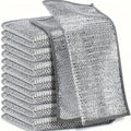 8pcs Miracle Cleaning Cloth - Ultra-Durable Mesh Ultrafine Fiber Set - Easy for Dry and Wet Cleaning - Very Suitable for Tableware, Metal Surfaces, etc.! No Scratches Kitchen Genius