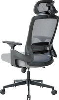 Realm of Thrones AVALON Ergonomic Office Chair for Home, Gaming Desk Chair, 3D Headrest/High Back Mesh/Comfort Cushion Seat/3D Rotating Armrests/Adjustable Lumbar Support/Heavy Duty Steel Base (Grey)