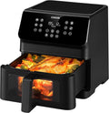COSORI Clear Window Air Fryer, 6.2L Compact Airfryer, 55dB Quiet Operation, 11 Preset Functions, Energy-Saving Fast Cooking, Nonstick & Dishwasher-Safe, Black