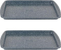 Russell Hobbs Nightfall Stone Baking Trays - Set of 2, 38cm Non-Stick Oven Tray, Lightweight, Oven Sheet for Biscuits, Cookies and Chips, Easy Clean, Durable Carbon Steel Bakeware, PFOA Free