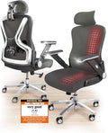 PowerSeat Ergonomic Office Chair [BEST RATED] Desk Chair 100% Adjustable | Computer Chairs & Gaming Chair Adults | Desk Chair For Home Office Chair Ergonomic | Up To 440lbs