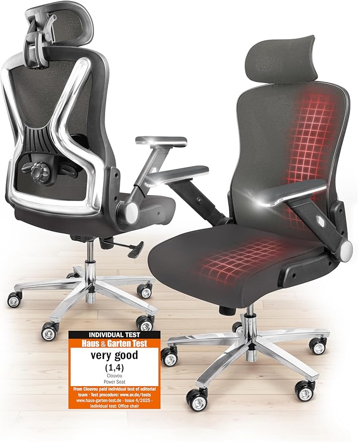 PowerSeat Ergonomic Office Chair [BEST RATED] Desk Chair 100% Adjustable | Computer Chairs & Gaming Chair Adults | Desk Chair For Home Office Chair Ergonomic | Up To 440lbs