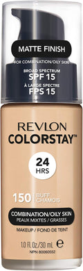 Revlon Colorstay Liquid Foundation Makeup for Combination/Oily Skin SPF15 Medium to Full Coverage (30ml) Matte Finish, Buff (150) Unisex