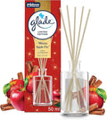 Glade Reed Diffuser, Home Fragrance Infused with Essential Oils, Room Freshener With Up to 5 Weeks of Continuous Fragrance, Limited Edition Christmas Air Freshener, Warm Apple Pie, 50ml