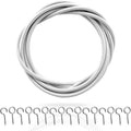 G4GADGET 3M Net Curtain Wire with 8 Hooks & 8 Eyes – Strong and Flexible Curtain Hanging Kit for Net Curtains, Windows, Doorways, Wardrobes & Home Use – Easy Installation & Secure Fit