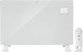 Devola Wifi Enabled Smart Electric Glass Panel Heater 2000W | Alexa Heating Control, Open Window Detection, Wall Mounted & Free Standing Low Energy Heaters with Timer | Lot 20, DVPW2000WH (White)[Energy Class A]