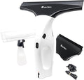 CTWV2 Cordless Vacuum Cleaner - Handheld Vacuum Cordless Rechargeable Power Kit (Microfibre Cloth & Window Squeegee Vacuum) Cleaning Condensation Double Glazed Glass Window Cleaning