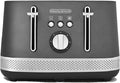 Morphy Richards Illumination 4 Slice Toaster, 7 Toast Settings, Browning Controls, Variable Width Slots, Auto Pop-up, Removeable Crumb Tray, Cord Storage, 1500W, Titanium, 248022