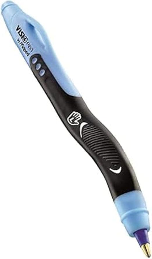 Maped Visio Left-Handed Ballpoint Pen - Blue Ink - Ergonomic Design for Left-Handed Writers - Perfect for Kids & Adults at School or Work