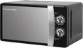 Russell Hobbs RHMM701B 17 Litre 700 W Black Solo Manual Microwave With 5 Power Levels, Ringer & Timer, Defrost Setting, Easy Clean