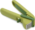 Joseph Joseph CleanForce Garlic Press Ginger Crusher Mincer with powerful, Easy Squeeze and Clean, 16, Green