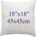 Hotel Quality Hollow Fibre Cushion Pads 18x18/45x45cm, Inners, Inserts, Scatters, Soft & Plump 18x18 cushion insert-Bounce Back Square Cushion Pads- Standard Stuffer
