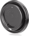 Signature Packaging - Ripple Coffee Cup Lids 100 Pack - 12oz, 16oz (345ml, 473ml) - Black