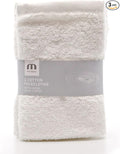 Meridiana Super Soft 100% Cotton Family Washcloths. Machine Washable. White. 3 Pack. 30cm X 30cm X
