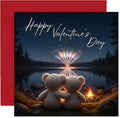 Valentines Day Card and Keepsake Gift for Him or Her – Romantic Valentine’s Card for Husband, Wife, Boyfriend, Girlfriend – includes Luxury Crimson Envelope - size 14cm