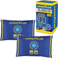 Goodyear 2pc 100g Reusable Dehumidifier Bags – Heavy-Duty Moisture Absorbers for Vehicles, Boats & Small Confined Spaces, Eco-Friendly with No Refills Needed, Blue