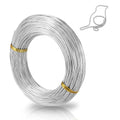 18 Gauge Aluminum Craft Wire 165 Feet, 1mm Thick Bendable Florist Wire Bonsai Wire for DIY Jewelry, Sculpting, Modelling, and Dolls DIY(50M)