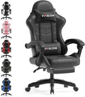 XTREME Gaming Chair – Ergonomic Reclining Chair with Footrest, 360° Swivel, Height Adjustable (Black)
