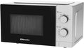 EMtronics 20 Litre 700W Manual Control Microwave with 5 Power Levels, Defrost Function, 35 Minute Timer and Cavity Light - Silver