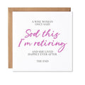 Maise & Rose Funny Retirement Card For Her | Retirement Card For Work Colleague | Retirement Card For Women | P67