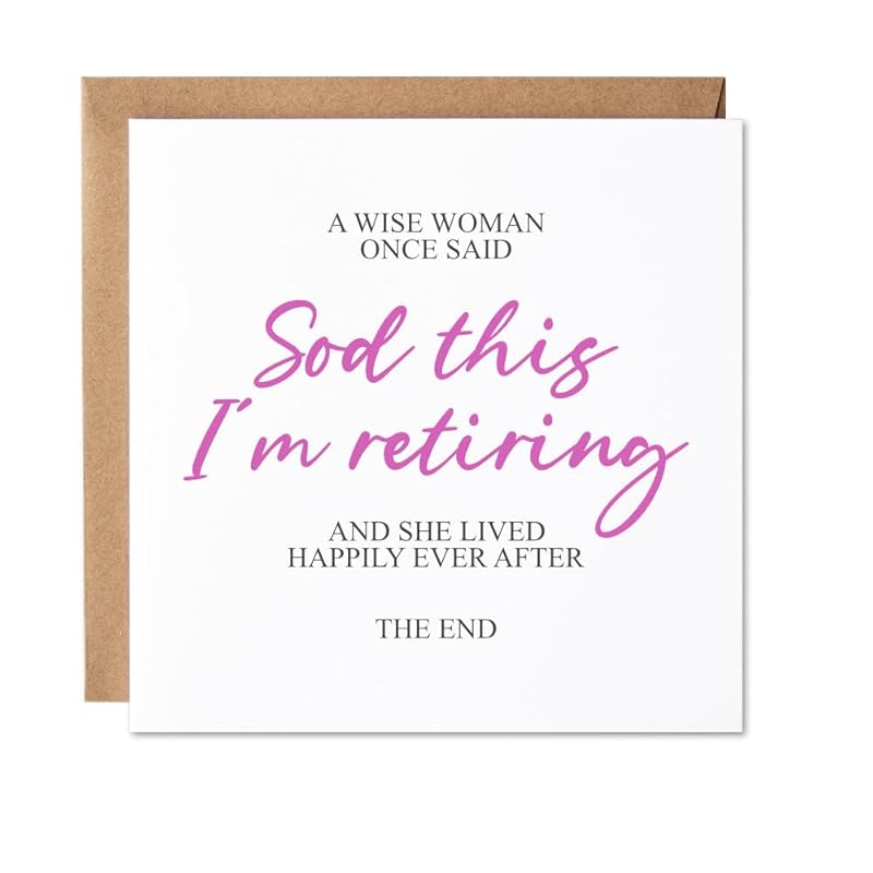 Maise & Rose Funny Retirement Card For Her | Retirement Card For Work Colleague | Retirement Card For Women | P67