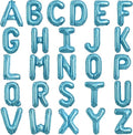 TONIFUL 16 Inch Letter Balloons 52 Pieces Light Blue Letter A-Z Balloons,Custom Phrase Mylar Foil Alphabet Letter DIY Personalized Phrase Banner for Birthday Anniversary Celebration Graduation Party