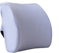 Memory Foam Lumbar Cushion Lower Back Support Pillow Posture Correcting Car Seat Home Office Chair (Gray)