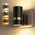 LOHAS-LED Night Light, Plug-in Night Light with Dusk to Dawn Sensor, 3CCT Adjustable Color Temperature(Amber/3000K/5000K), 5 Brightness Levels, 180° Rotatable Plug, Nightlight for Bedroom, 1 Pack