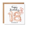 Maise & Rose 18th Birthday Card For Her | Pink 18th Birthday Card | Girls 18th Birthday Card | 18th Birthday Card For Friend | P194