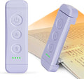 Glocusent Reading Light Book Light Clip On,Eye Caring Reading Lights for Books in Bed, 3 Colours & 5 Brightness Dimmable, Portable & Flexible, Long Lasting up to 80 hrs, Perfect for Book Lover