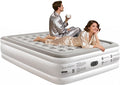 Premium Air Mattress with Built-in Pump – 18" Height Double Air Bed in 3 Mins Self-Inflation/Deflation, Soft Velvet Surface, Leak-Resistant Technology, Ideal for Guests, Travel & Camping