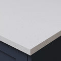 Omega Sleek White Quartz Square Edge Laminate Kitchen Edging Strip 3000 x 28mm, Matching Quartz Effect Trim for Worktops and Breakfast Bars