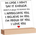 KAAYEE Valentines Gifts for Him & Her, Women Men Valentines Gifts, Valentine’s Gift for Husband Wife, Anniversary Acrylic Plaque Gift for Girlfriend & Boyfriend, Presents for Lover on Birthday