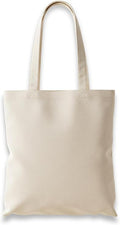 Premium Cotton Tote Bag, Eco-Friendly Shopping Bag, 100% Cotton Canvas, Reusable Grocery Cloth Bag, Extra Strong Long Handle Double Stitched Ideal for Printing