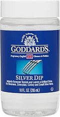 Goddard's Silver Dip Cleaner 295ml – Instantly Removes Tarnish – Cleans, Shines & Protects – Silver Dip for Silverware, Cutlery, Jewelry, Flatware, Silverplate – Easy to Use Liquid Cleaner 296879