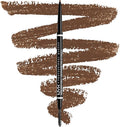 NYX Professional Makeup Micro Brow Pencil, Dual Ended With Mechanical Brow Pencil And Spoolie Brush, Vegan Formula, Shade: Chocolate