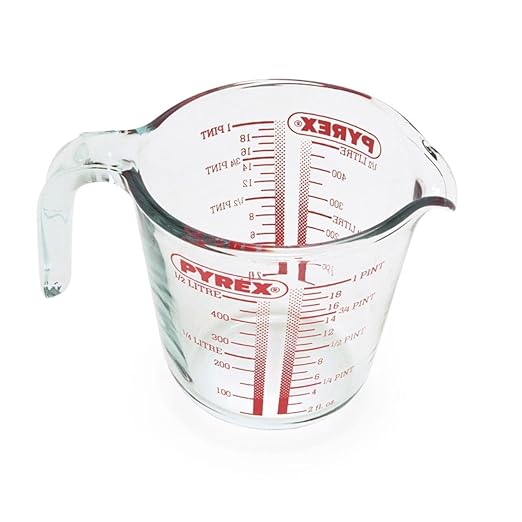Pyrex Measuring Jug 500ml | Capacity 568ml / 20 Ounce | P586