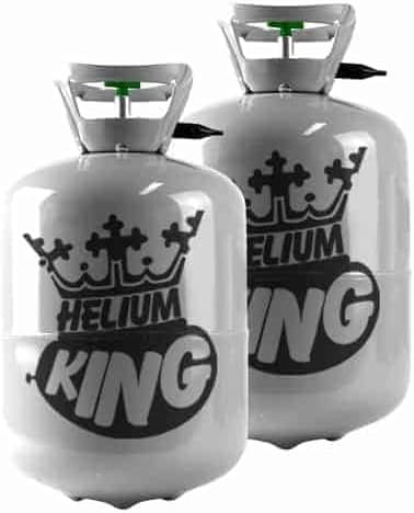 2 x Disposable Helium Gas Canister - Fills 60 x 9 Inch Latex Balloons or 28 Foil Balloons - Helium Balloon Gas UK Filled Helium Cylinder for Parties - 2 Canisters in Total