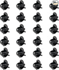 24PCS Mini Hair Clips, Claw Clips, Plastic Mini Hair Claws, Non Slip Hair Claw Clips Clamps for Girls and Women, H-air Accessories Suitable for Kids and Adult Hairstyles (Black)