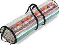 Ram® Christmas Cylinder Gift Wrap Storage Clear Bag Wrapping Paper Organiser Xmas Christmas Tidy – Stores Baubles Tinsels Lights Bows Heavy Duty Material