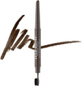 MUA Makeup Academy Brow Define, Angled Eyebrow Pencil With Blending Brush, Dark Brown, 0.25 g - Vegan & Cruelty Free